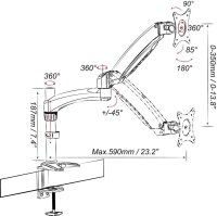JENIMAGE Monitor-Halterung 121 TK JI-FD121TK schwarz,...