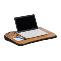 relaxdays Laptopkissen schwarz, braun