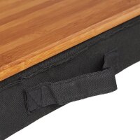 relaxdays Laptopkissen schwarz, braun