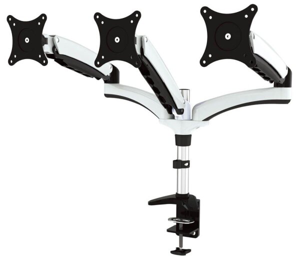 JENIMAGE Monitor-Halterung 321 TK JI-FD321TK schwarz, weiß für 3 Monitore, Tischklemme