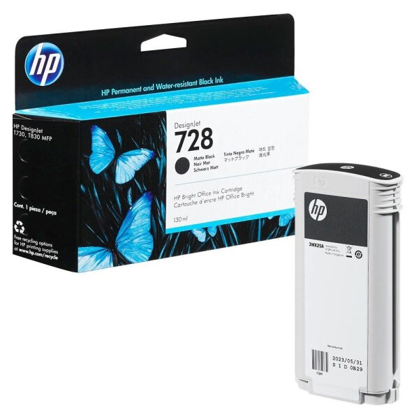 HP 728(3WX25A) matt schwarz Druckerpatrone