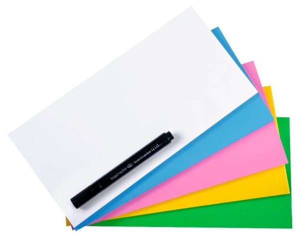 Legamaster Moderationskarten Magic-Chart Notes farbsortiert 10,0 x 20,0 cm, 250 St.