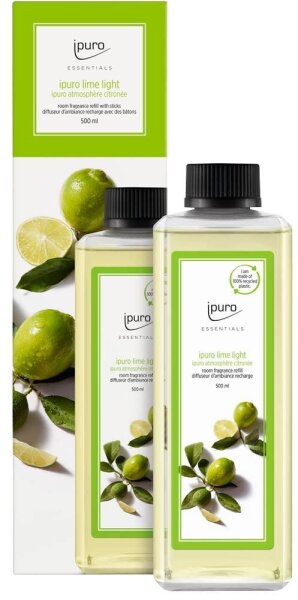 ipuro Raumduft-Nachfüller ESSENTIALS lime light Citrus 500 ml, 1 St.