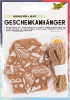folia Geschenkanhänger natur Weihnachten 12 St.