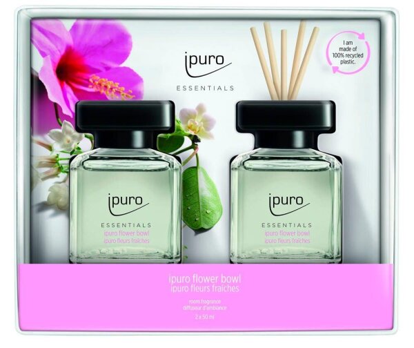 ipuro Raumduft ESSENTIALS flower bowl blumig 2x 50 ml, 2 St.