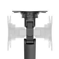 Neomounts Monitor-Halterung DS70-250BL1 schwarz für 1 Monitor, Tischklemme, Tischbohrung
