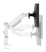 Neomounts Monitor-Halterung DS65S-950WH2 weiß für 2 Monitore, Tischklemme, Tisch