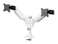 Neomounts Monitor-Halterung DS65S-950WH2 weiß für 2 Monitore, Tischklemme, Tisch