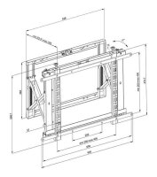 Neomounts TV-Wandhalterung WL95-800BL1 schwarz