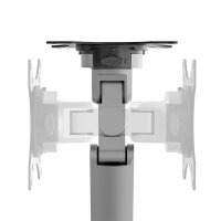Neomounts Monitor-Halterung DS70-250SL1 silber für 1 Monitor, Tischklemme, Tischbohrung