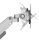 Neomounts Monitor-Halterung DS70-250SL1 silber für 1 Monitor, Tischklemme, Tischbohrung
