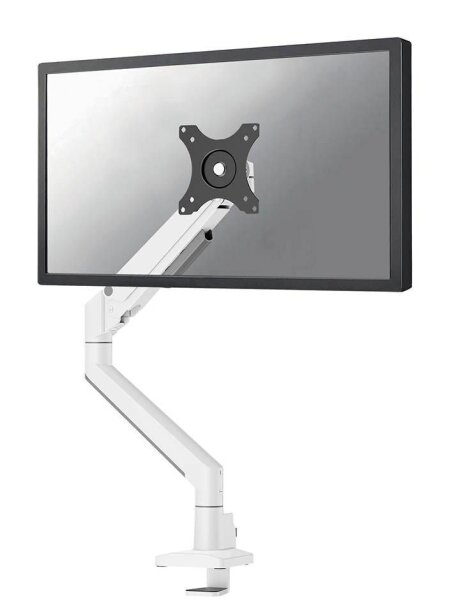 Neomounts Monitor-Halterung DS70-250WH1 weiß für 1 Monitor, Tischklemme, Tischbohrung