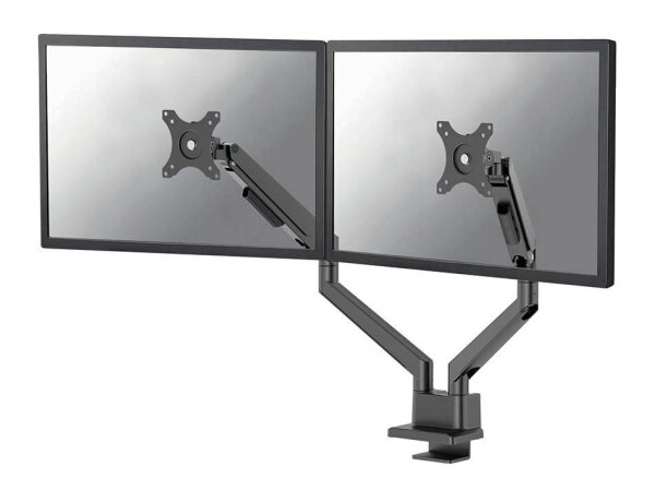 Neomounts Monitor-Halterung DS70-250BL2 schwarz für 2 Monitore, Tischklemme, Tischbohrung