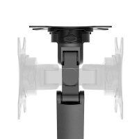 Neomounts Monitor-Halterung DS70-250BL2 schwarz für 2 Monitore, Tischklemme, Tischbohrung