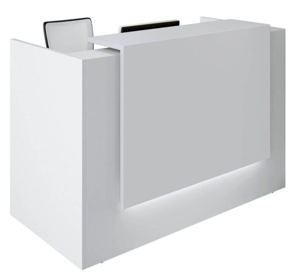 Quadrifoglio Empfangstheke gerade, weiß 166,0 x 88,0 x 113,0 cm