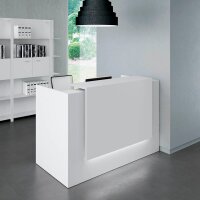 Quadrifoglio Empfangstheke gerade, weiß 166,0 x 88,0 x 113,0 cm