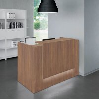 Quadrifoglio Empfangstheke gerade, nussbaum 166,0 x 88,0 x 113,0 cm