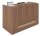 Quadrifoglio Empfangstheke gerade, nussbaum 166,0 x 88,0 x 113,0 cm