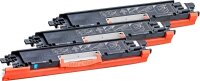 KMP H-T149CMY  cyan, magenta, gelb Toner kompatibel zu HP 126A (CF341A), 3er-Set