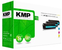 KMP H-T144CMY  cyan, magenta, gelb Toner kompatibel zu HP...