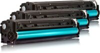 KMP H-T144CMY  cyan, magenta, gelb Toner kompatibel zu HP 128A (CF371AM), 3er-Set