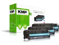 KMP H-T196CMY  cyan, magenta, gelb Toner kompatibel zu HP...