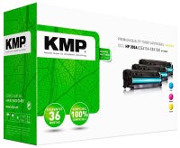 KMP H-T196CMY  cyan, magenta, gelb Toner kompatibel zu HP...