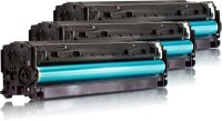 KMP H-T196CMY  cyan, magenta, gelb Toner kompatibel zu HP 305A (CF370AM), 3er-Set