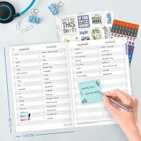 Häfft® Verlag Vokabelheft Englisch Lineatur 53 liniert A5 ohne Rand, 64 Blatt