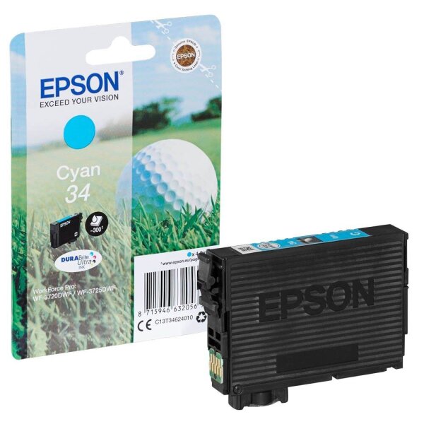 EPSON 34 / T3462 (Golfball) cyan Druckerpatrone