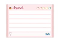 Häfft® Verlag Karteikarten Vokabel-Karten Englisch DIN A8 blau/rosa liniert, 100