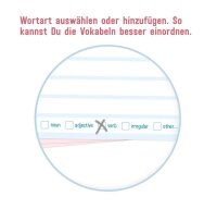 Häfft® Verlag Karteikarten Vokabel-Karten Englisch DIN A8 blau/rosa liniert, 100