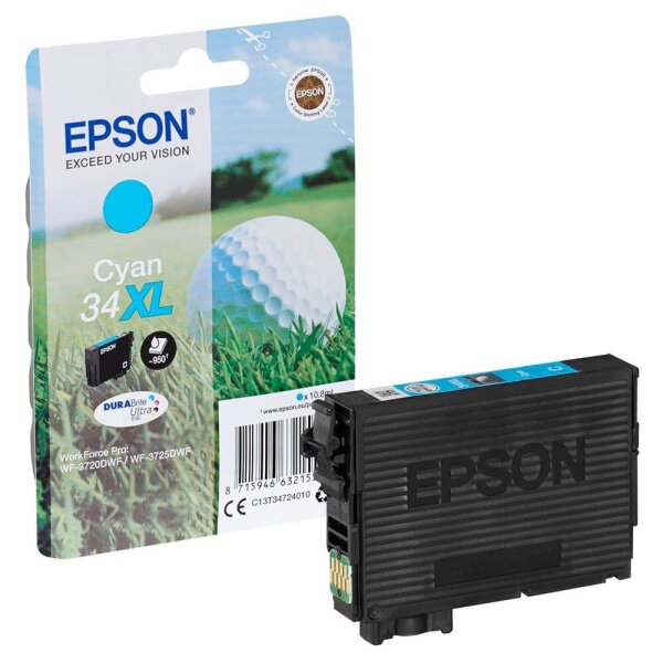EPSON 34XL /T3472XL (Golfball) cyan Druckerpatrone