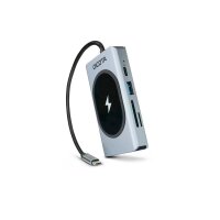DICOTA USB-C 10-in-1 USB-Ladestation silber, 100 Watt