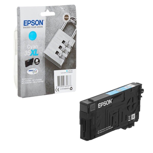 EPSON 35XL / T3592 XL (Vorhängeschloss) cyan Druckerpatrone