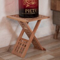 relaxdays Beistelltisch quadratisch Holz braun 33,0 x...