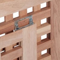 relaxdays Beistelltisch quadratisch Holz braun 33,0 x 33,0 x 40,5 cm, 1 St.