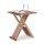 relaxdays Beistelltisch quadratisch Holz braun 33,0 x 33,0 x 40,5 cm, 1 St.