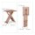relaxdays Beistelltisch quadratisch Holz braun 33,0 x 33,0 x 40,5 cm, 1 St.