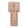 relaxdays Beistelltisch quadratisch Holz braun 33,0 x 33,0 x 40,5 cm, 1 St.
