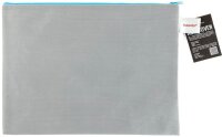 FolderSys Reißverschlussbeutel DIN A4 grau/blau...