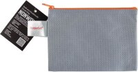FolderSys Reißverschlussbeutel DIN A6 grau/orange 0,15 mm, 1 St.