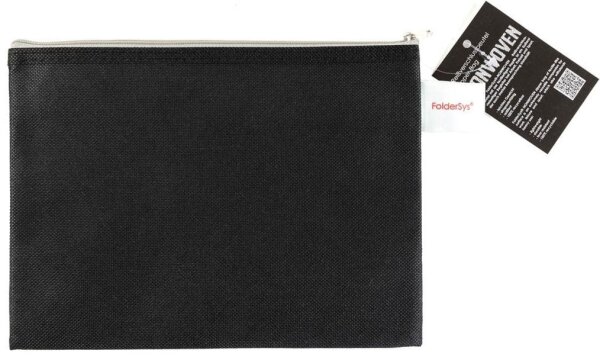 FolderSys Reißverschlussbeutel DIN A5 schwarz/grau 0,15 mm, 1 St.