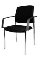 Topstar Besucherstühle BtoB 10 BB190A G20 schwarz Stoff, 2 St.