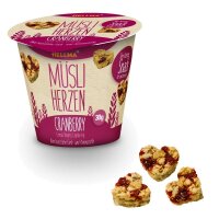 HELLMA Müsli-Herzen Cranberry Müsli 30x 30,0 g,...
