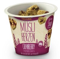 HELLMA Müsli-Herzen Cranberry Müsli 30x 30,0 g,...