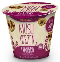 HELLMA Müsli-Herzen Cranberry Müsli 30x 30,0 g, 30 St.