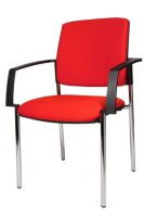 Topstar Besucherstühle BtoB 10 BB190A G21 rot Stoff, 2 St.