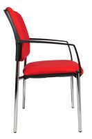 Topstar Besucherstühle BtoB 10 BB190A G21 rot Stoff, 2 St.