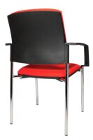 Topstar Besucherstühle BtoB 10 BB190A G21 rot Stoff, 2 St.